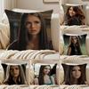 E-Elena Gilbert Vampire Diaries Kissenbezug Kissenbezug Staubmilbenabweisend Unsichtbarer Reißverschluss Kurzer Plüsch Sofakissen