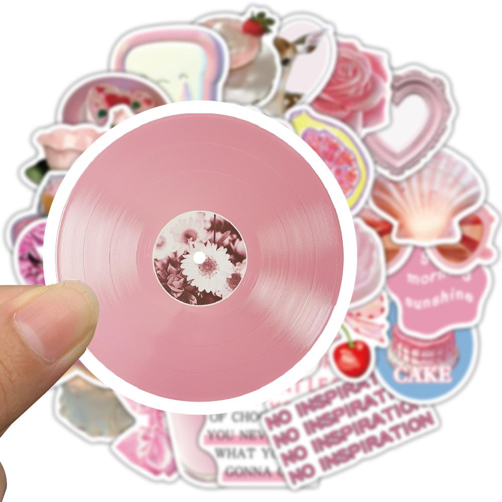 30PCS Cute Peach Sticker Phone Luggage Skateboard Laptop Harajuku Wall Room Cool Aesthetic Fashion Bar Living Stickers