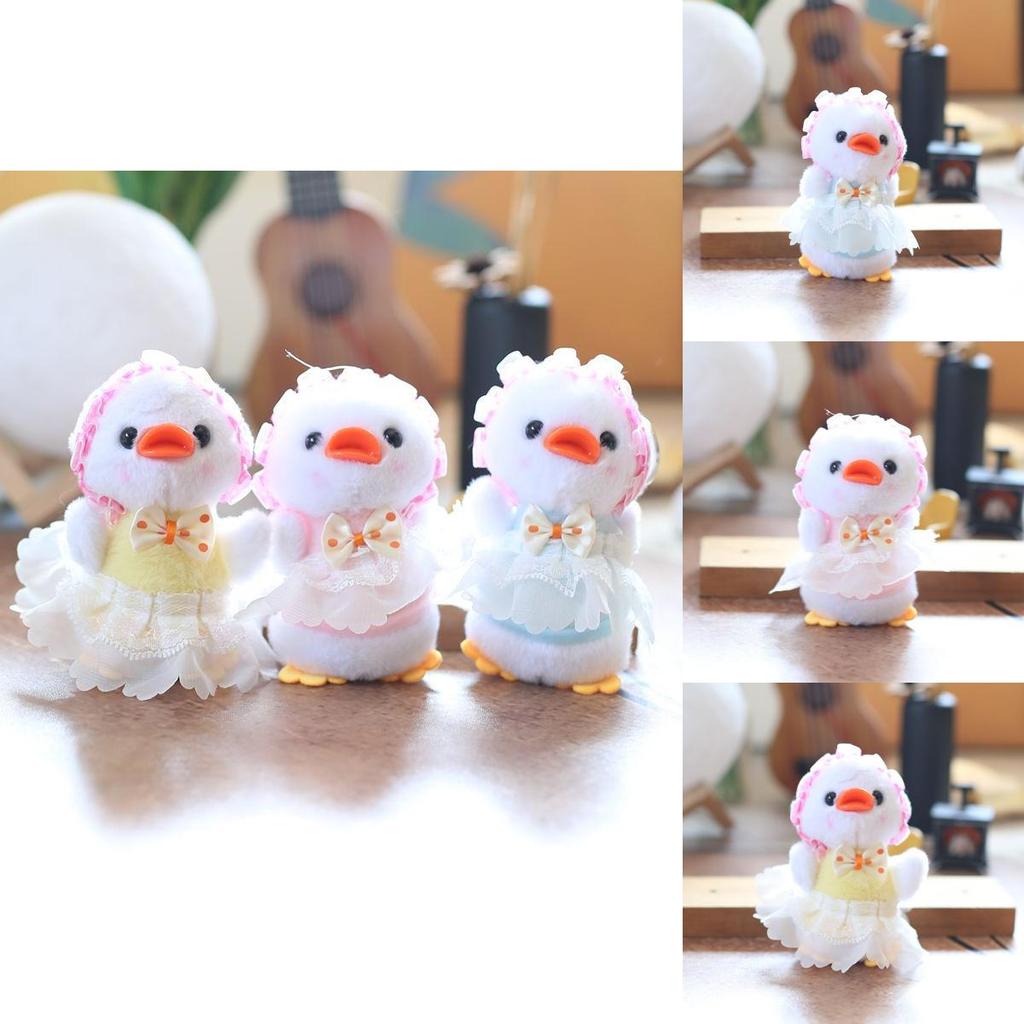 Cute Duck Plush Toy Backpack Charm Keychain Stuffed Animal Gift For Boys Girls