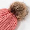 3Pcs/Set Plush Lining Knit Beanie Snood Set Warm Scarf Neck Warmer  for Men Women