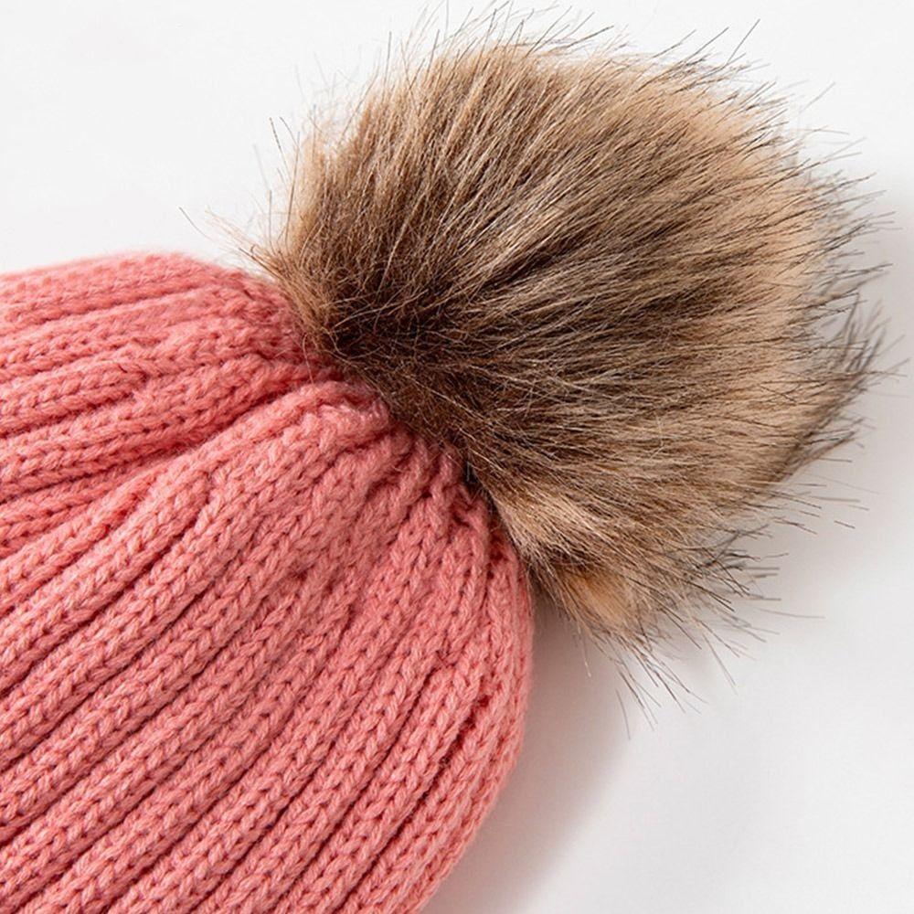3Pcs/Set Plush Lining Knit Beanie Snood Set Warm Scarf Neck Warmer  for Men Women