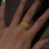 Vintage Osmanthus Flower Ring: Autumn-Winter Style, Fresh and Simple for Women