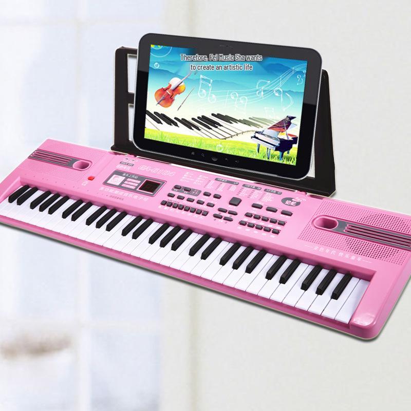 61-Key Children's Electronic Keyboard - Early Education Puzzle Toy for Ages 3-8