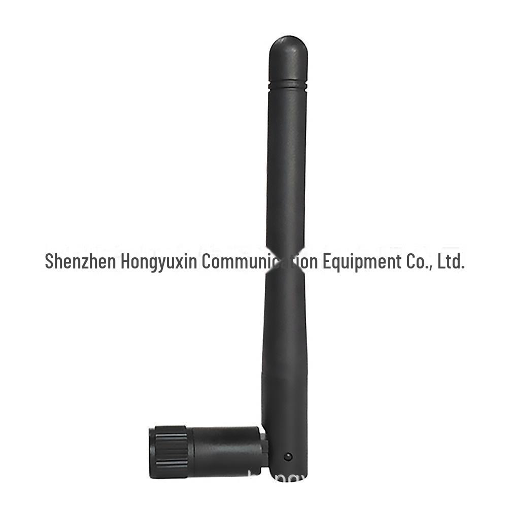 2.4GHz WiFi Glue Stick Antenna, 3dB, Foldable 90°, Male Pin Interface, Black