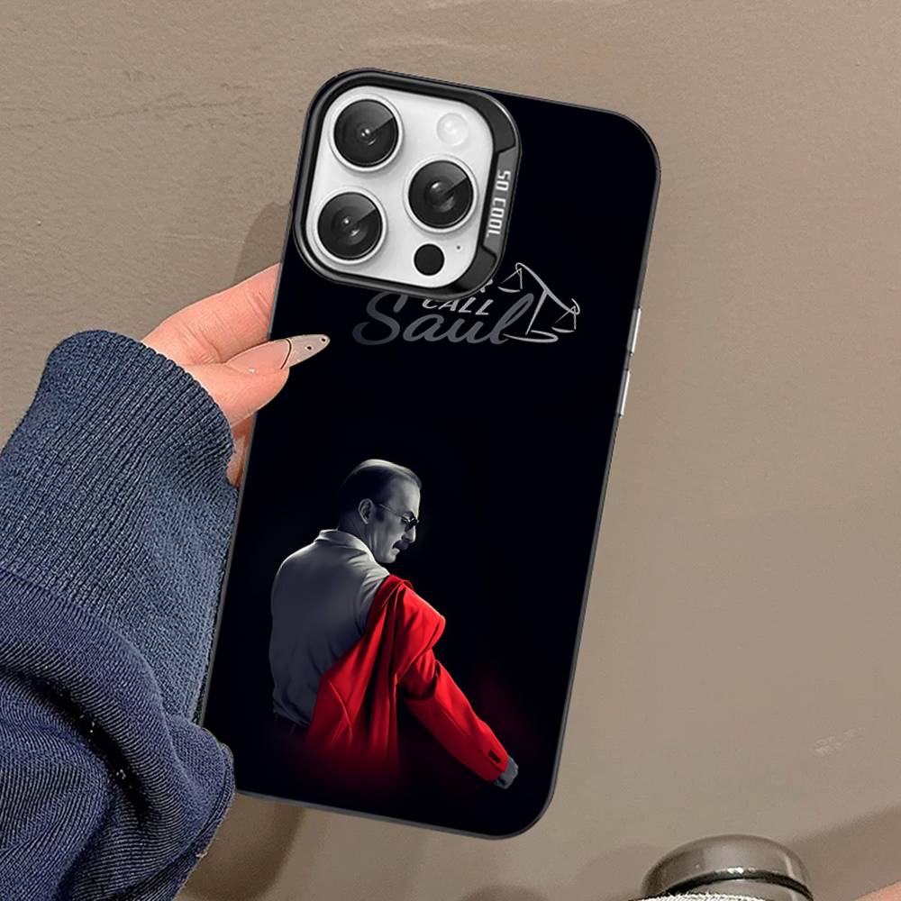 B-Better Call Saul Phone Case For IPhone 17 16 15 14 11 12 13 Pro Max Plus Pro Colored Silver Cover