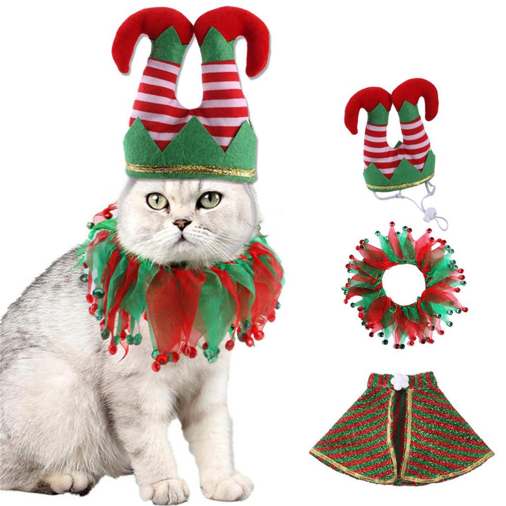 Christmas Funny Pet Hats Costumes Cute Pet Hats Party Christmas Dress