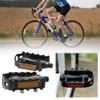 1 Pair MTB Road Mountain Bike Aluminum Alloy Anti-slip Pedals Bicycle Accessories Cycling Repla Y6H8