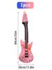 5/1PC Rock Guitar Shaped Balloon Aluminum Foil Inflatable Balloon Festive Party Supplies for Disco Birthdays Music Themed Events