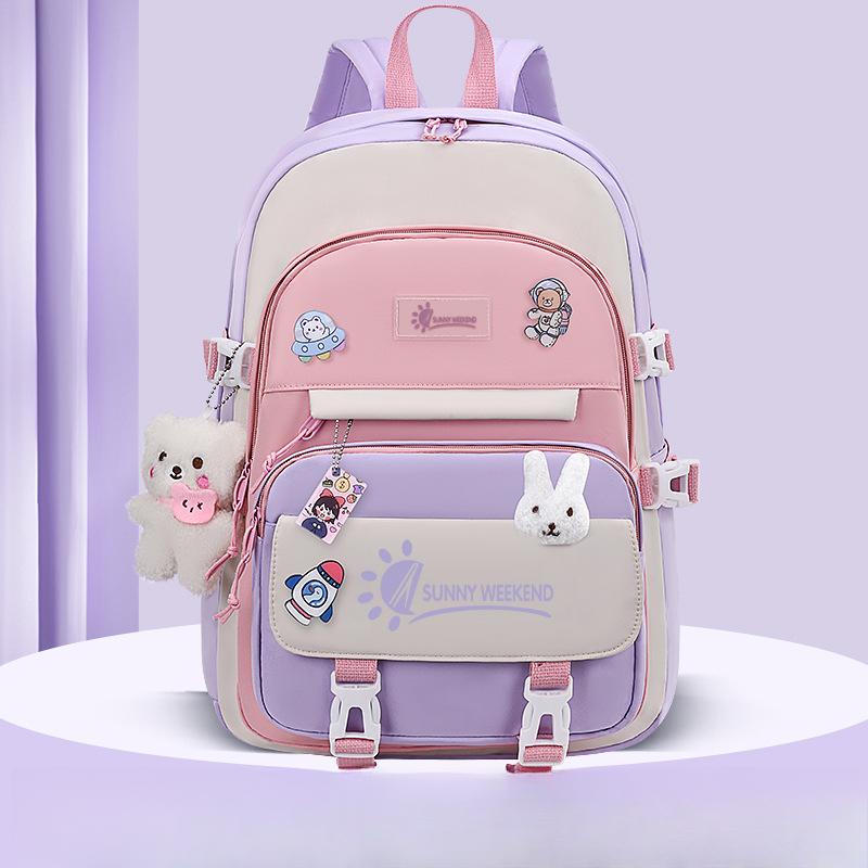 Cute Korean Version of High School, Junior High School and Primary School Students' Backpacks From Grades Three To Five and Six