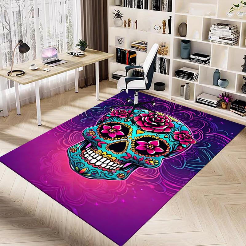 1pc sugar skull Carpet, Office Rug Outdoor Mat Home Decor Area Carpet Festival