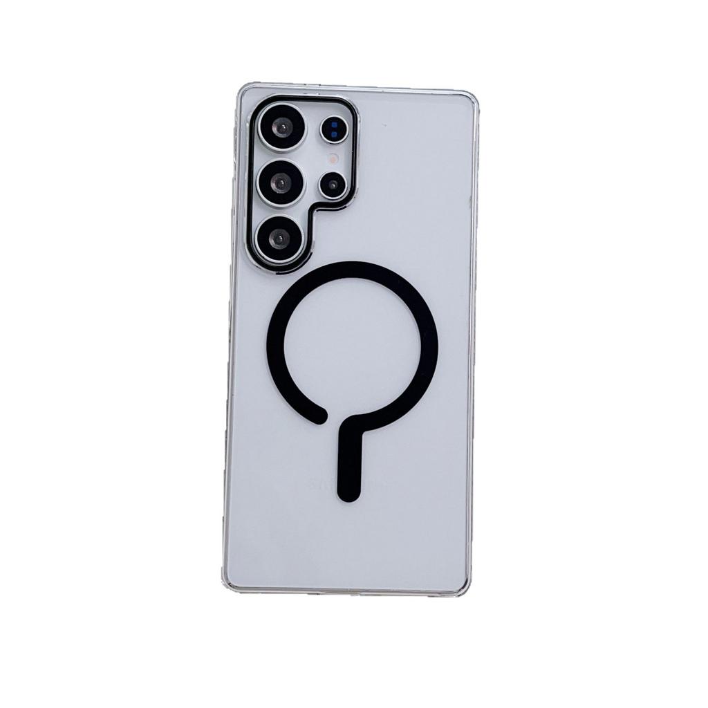 Strong Magnetic Suction Suitable for Samsung S25ultra Mobile Phone Case Anti Fall Ultra Thin Simple Protective Case