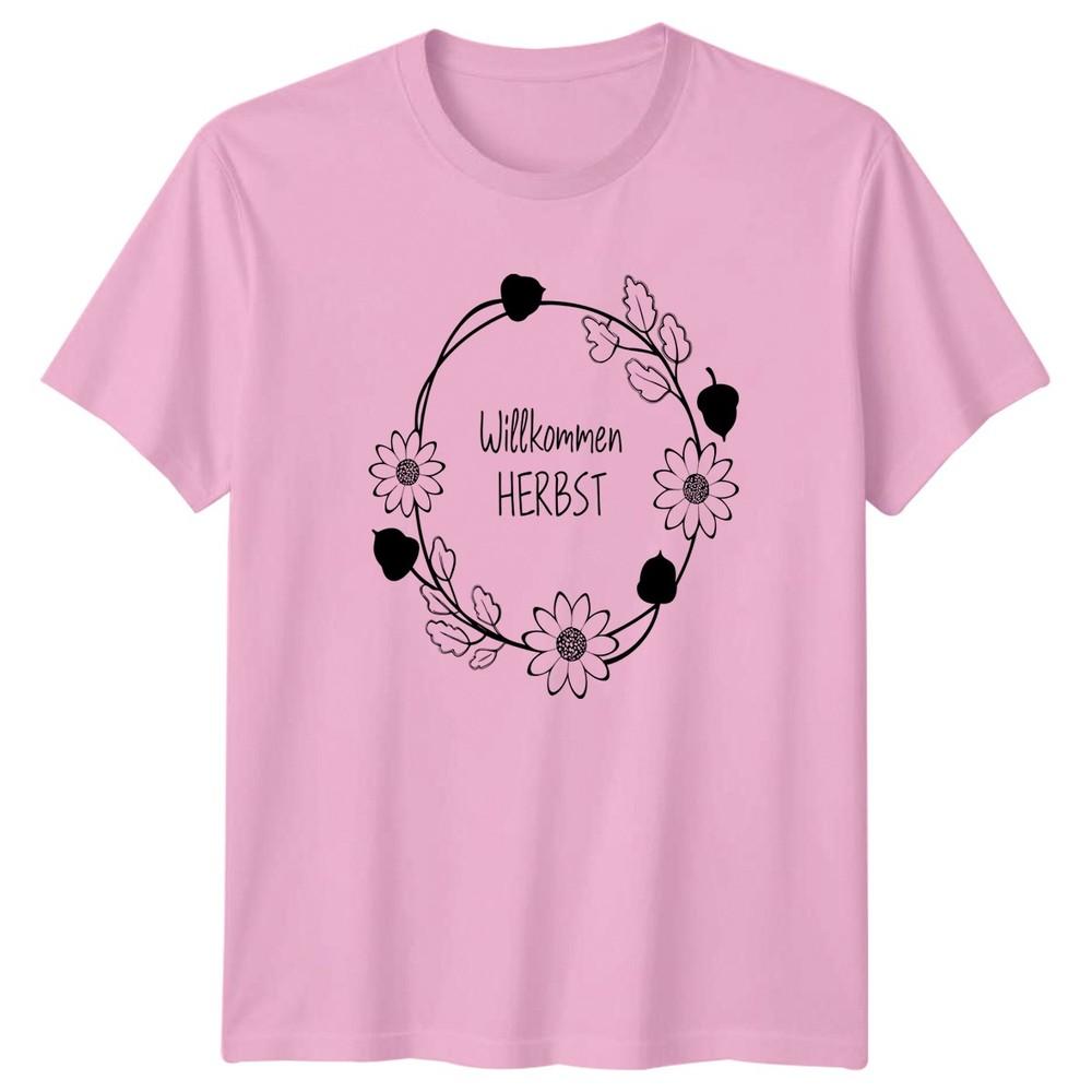 WillkomUnisex Herbst Unisexs TShirt GerUnisex Fall Decor Autumn Autumn Gift For Her