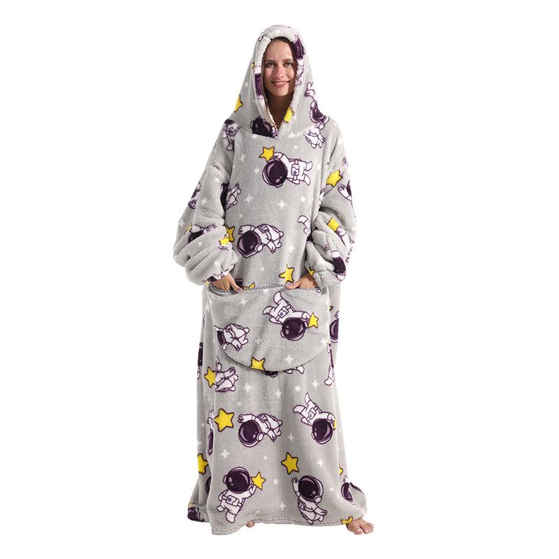 Oversized Wearable Warm Blanket Hoodie Sweater