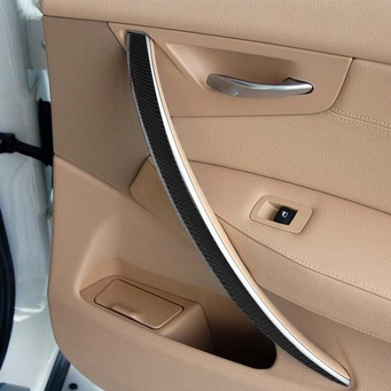 4pcs Carbon Fiber Interior Door Handle Panel Trim Cover For BMW X3 E83 2004-2010