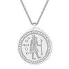 Kinitial Juego de Acero Inoxidable Colgante de Dios Collar Amuleto Religión Egipcia Cadena Gargantilla Collares Colgante Statement Joyería Regalo