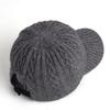 Trendy Knitted Baseball Cap For Men And Women  Autumn/Winter Fashion Peaked Hat, Versatile And Warm