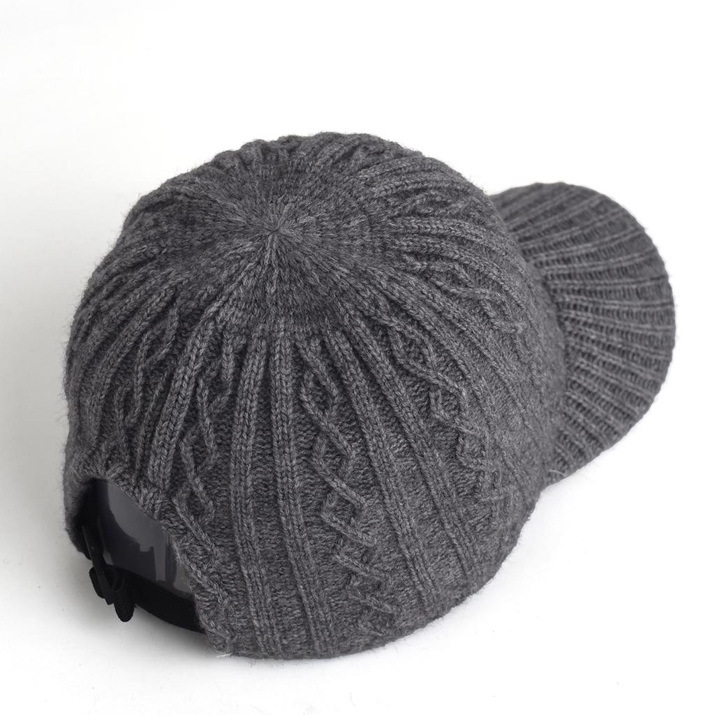 Trendy Knitted Baseball Cap For Men And Women  Autumn/Winter Fashion Peaked Hat, Versatile And Warm