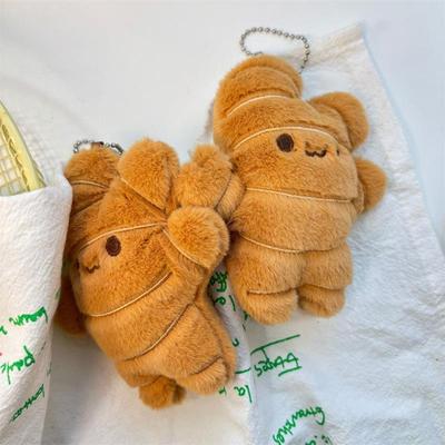 1/2 Pcs Poupée en Peluche Gingembre Mignon Créatif Jouets Pendentif Porte-clés Décoration Suspendue pour Sac Charme de Sac à Dos Cadeau d'Anniversaire Porte-clés Couple