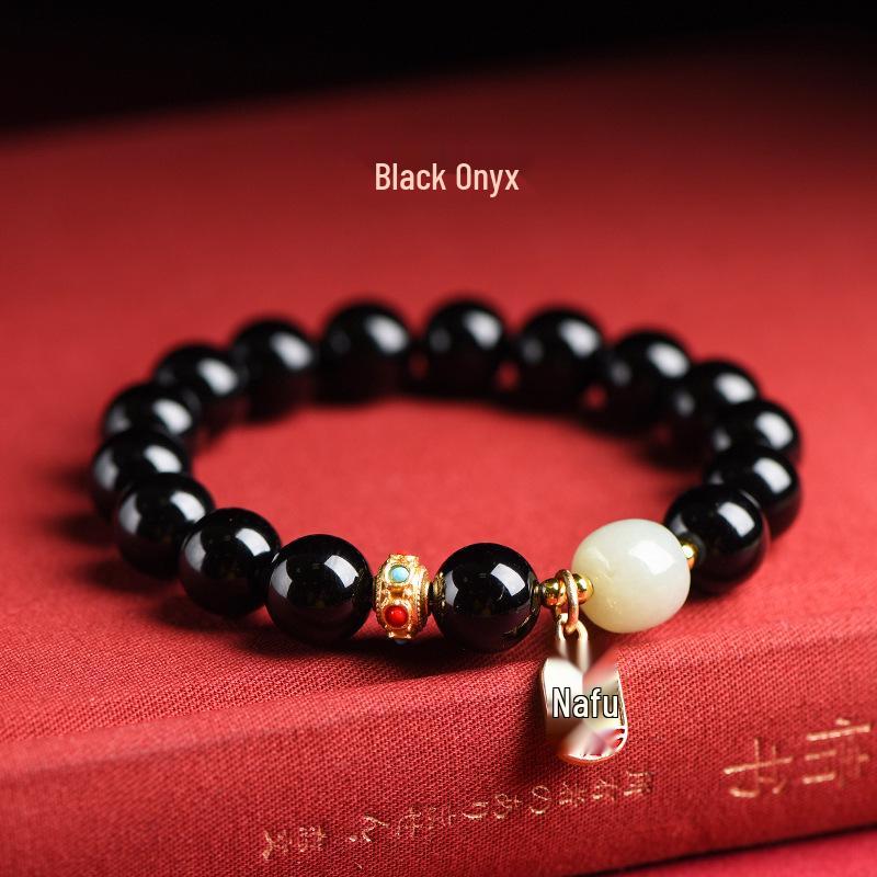 Red Agate & White Jade Zodiac Bracelet - Good Luck Beads for Women, Couples, and Special Gifts