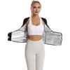Women Short Sleeve Sweat Waist Trainer Workout Fitness Body Shaper