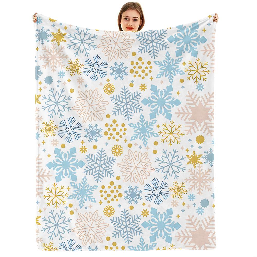 Multi Color Cutout Flower Anime Cartoon Flannel Blanket Soft Warm Throw for Bedroom Sofa Car Kids Holiday Gift