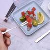 1/5pcs Stainless Steel Fruit Forks for Restaurant Cafeteria Home Party Dessert Fork Lovely Fruit Fork Tableware 13cm
