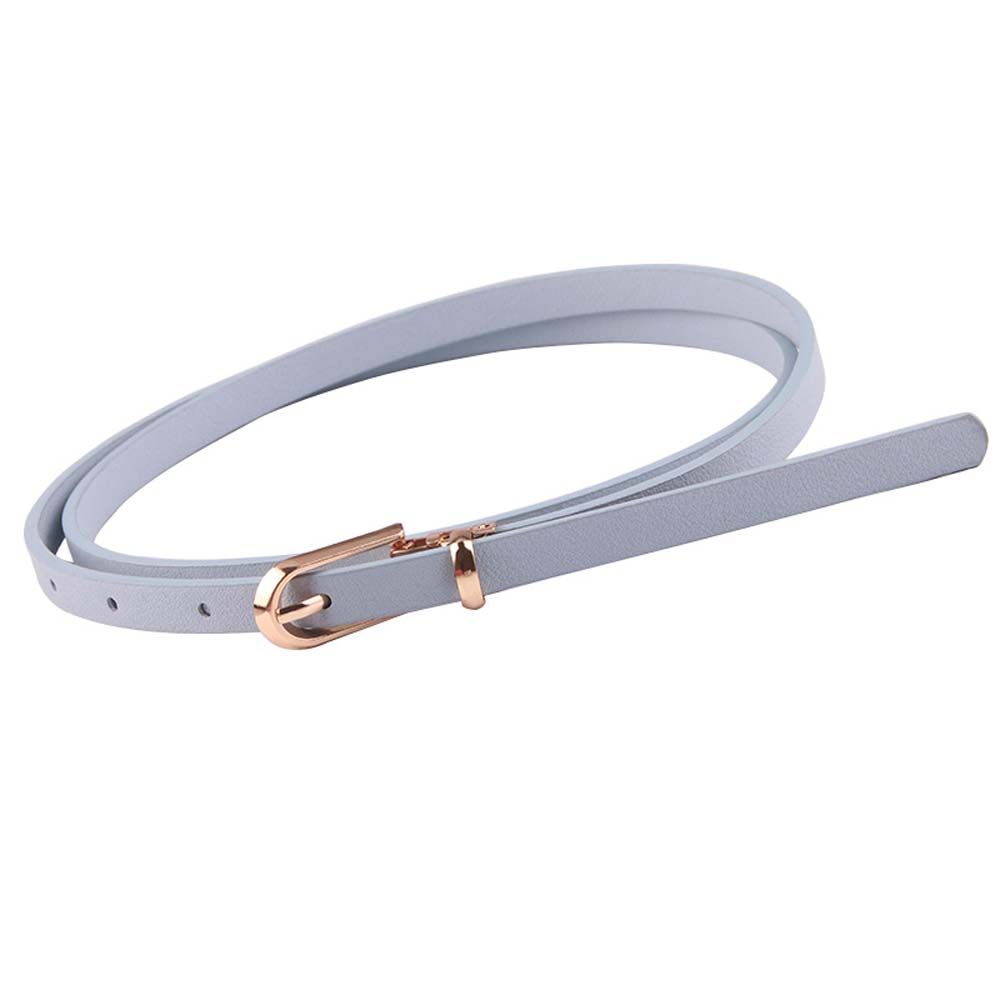 Elegant Skinny Women Female Fashion Pu Leather Belt Waist Belts Dress Strap Thin Waistband