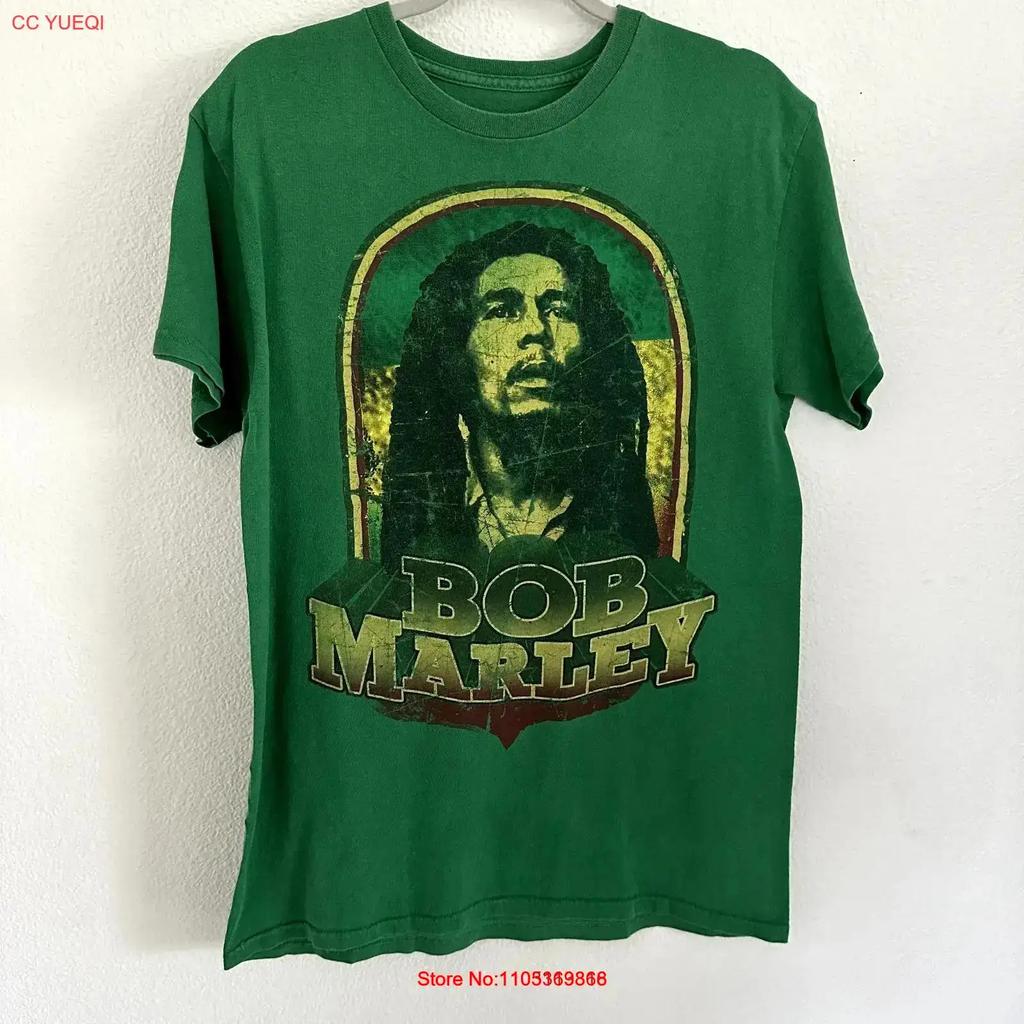 Bob Marley Grünes T-Shirt Unisex Größe Medium Vintage Oberteil für den Alltag Grafik Stilvoll Lässig Unisex Leicht