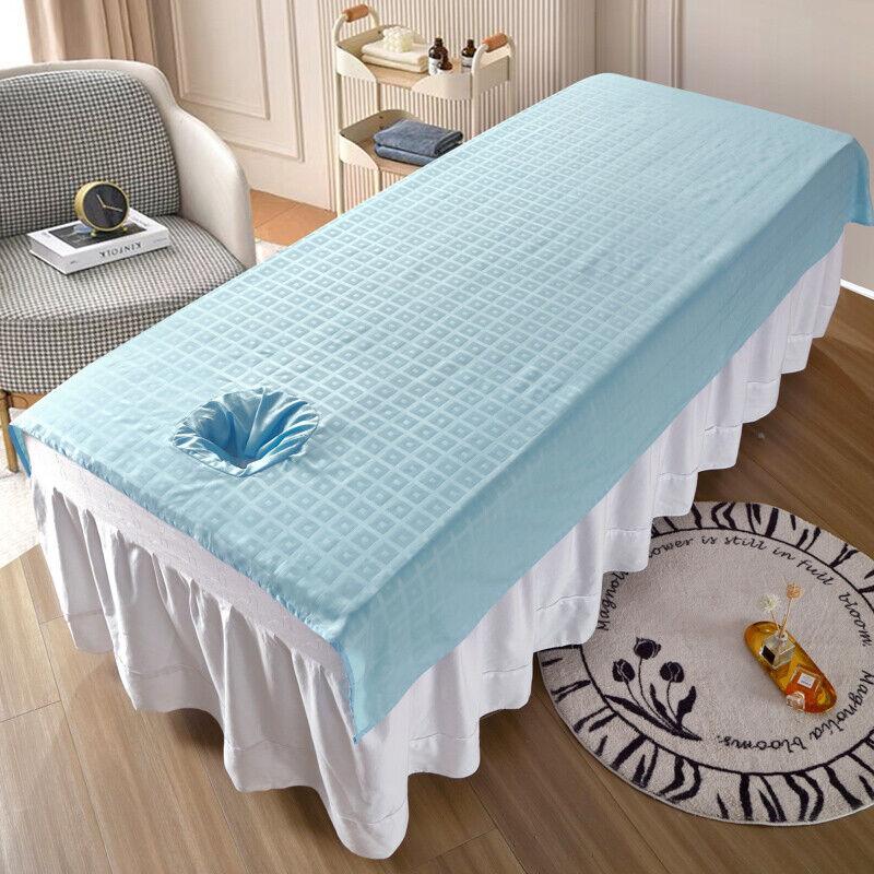 Beauty Massage Bed Cover Sheet SPA Massage Bed Table Cover W/ or W/o Face Hole Body Spa Salon Bedspread Home Decoration