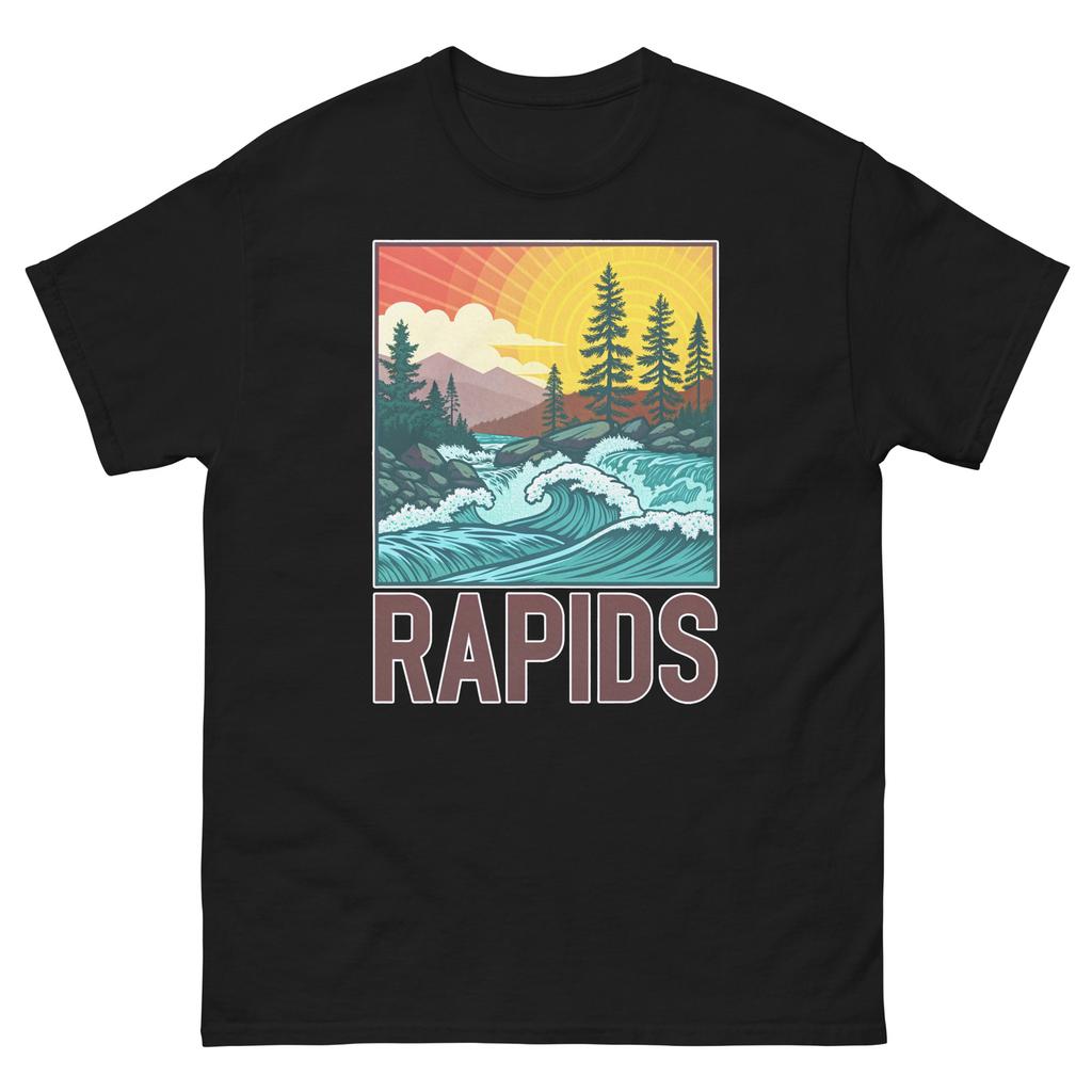 Rapids Geographical Landscape Location Scenery T-Shirt