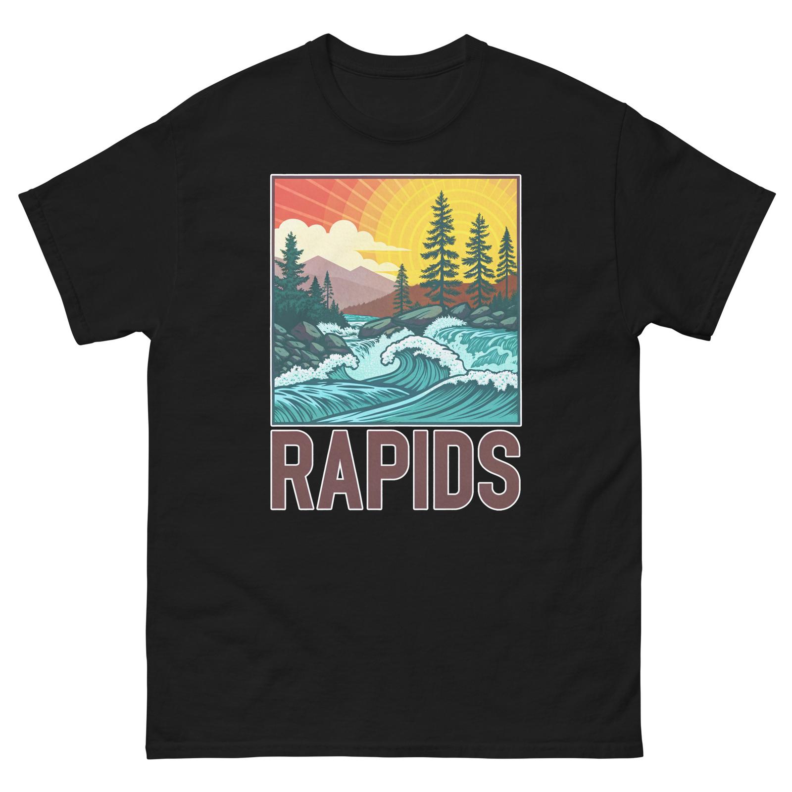 Rapids Geographical Landscape Location Scenery T-Shirt S