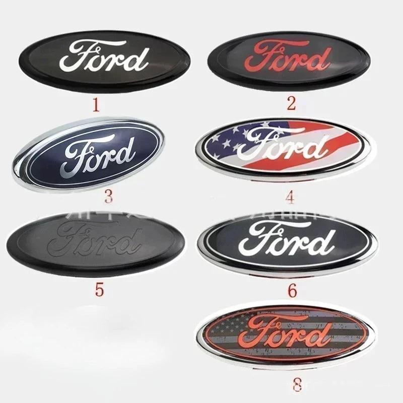 Car Sticker Ford 11.5X4.5cm Car Logo for Ford Fiesta Ranger Mondeo Fusion Escape Kuga Edge Focus Mustang Rear Trunk Emblem Stick
