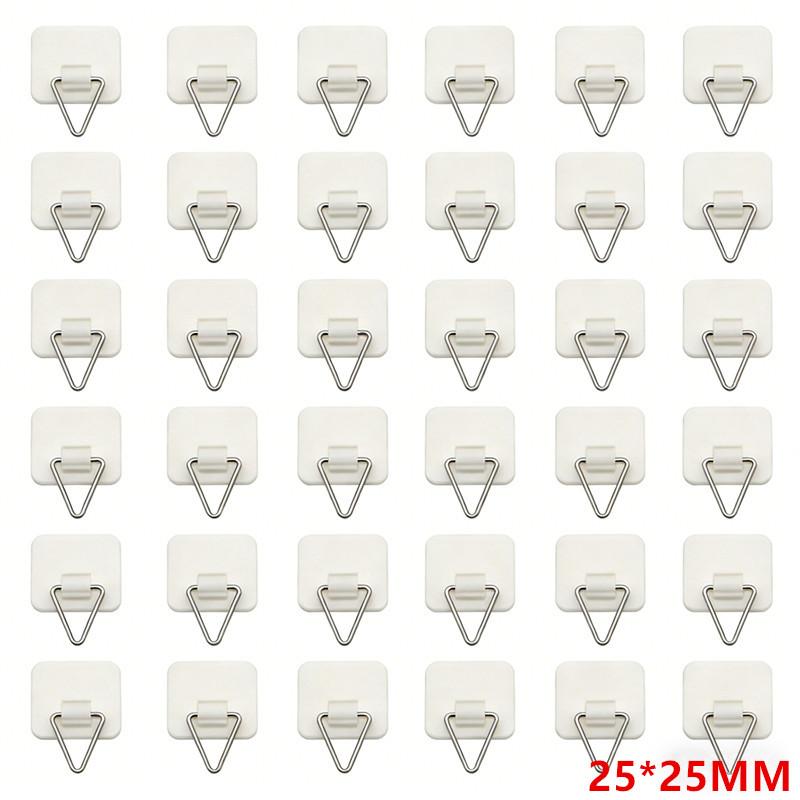 40Pcs Invisible Portable Vertical Wall Dishes Hook Plate Hanger Wall Art Decor Supplies Plate Holders Wall Hook B