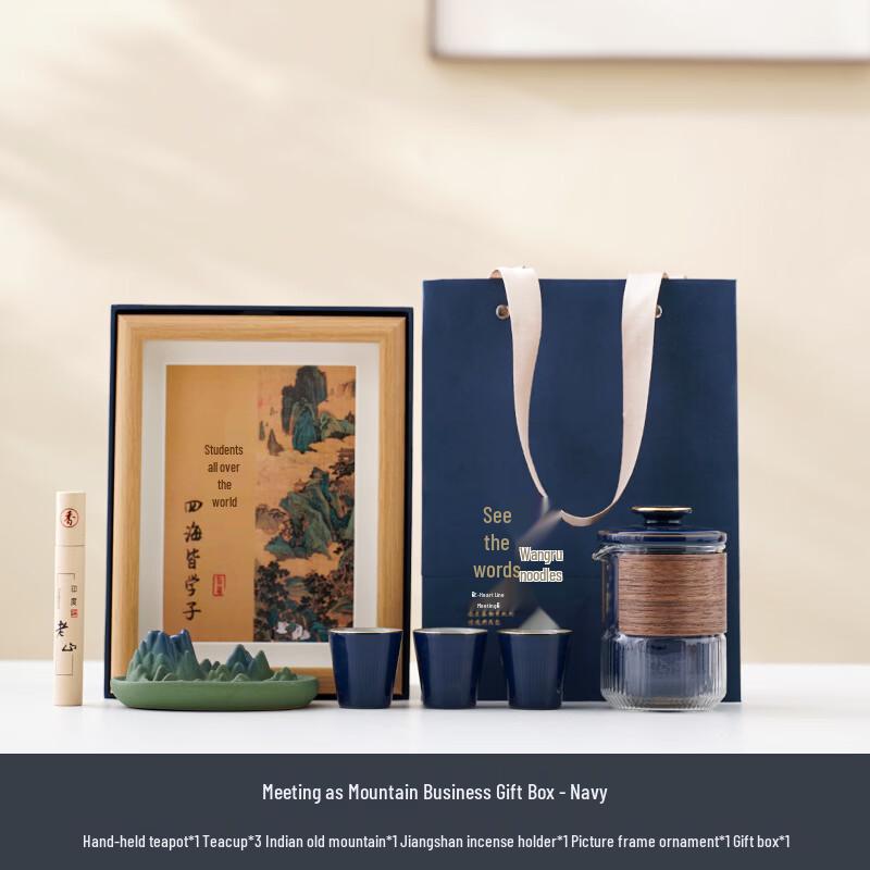 Elegant  Peach and Plum  Ceramic Tea Set