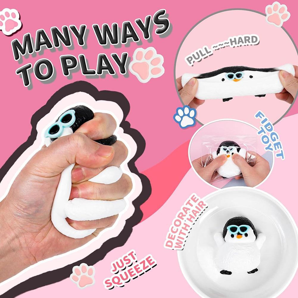 Penguin Silicone Pinching Simulation Food Grade Toys Decompression Handmade Toy Cute Toys Anima G1P3