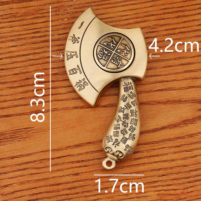 

Латунный декоративный кулон в виде топора: Поколенческие Благословения и Привлечение Богатства