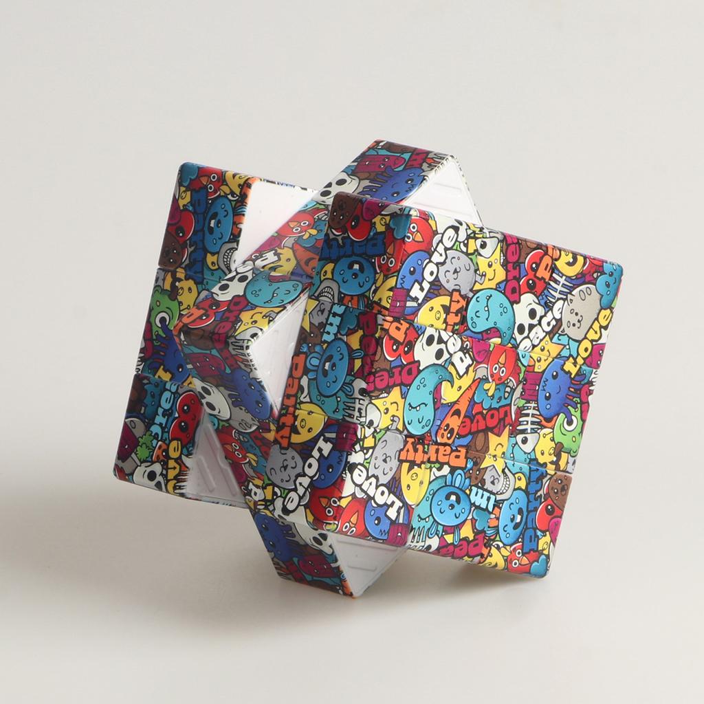 Magic Cube 3X3X3 3D Uv Color Painting Fun Stress Relief Puzzle Professional Smooth Speed Game Children'S Toys Gifts