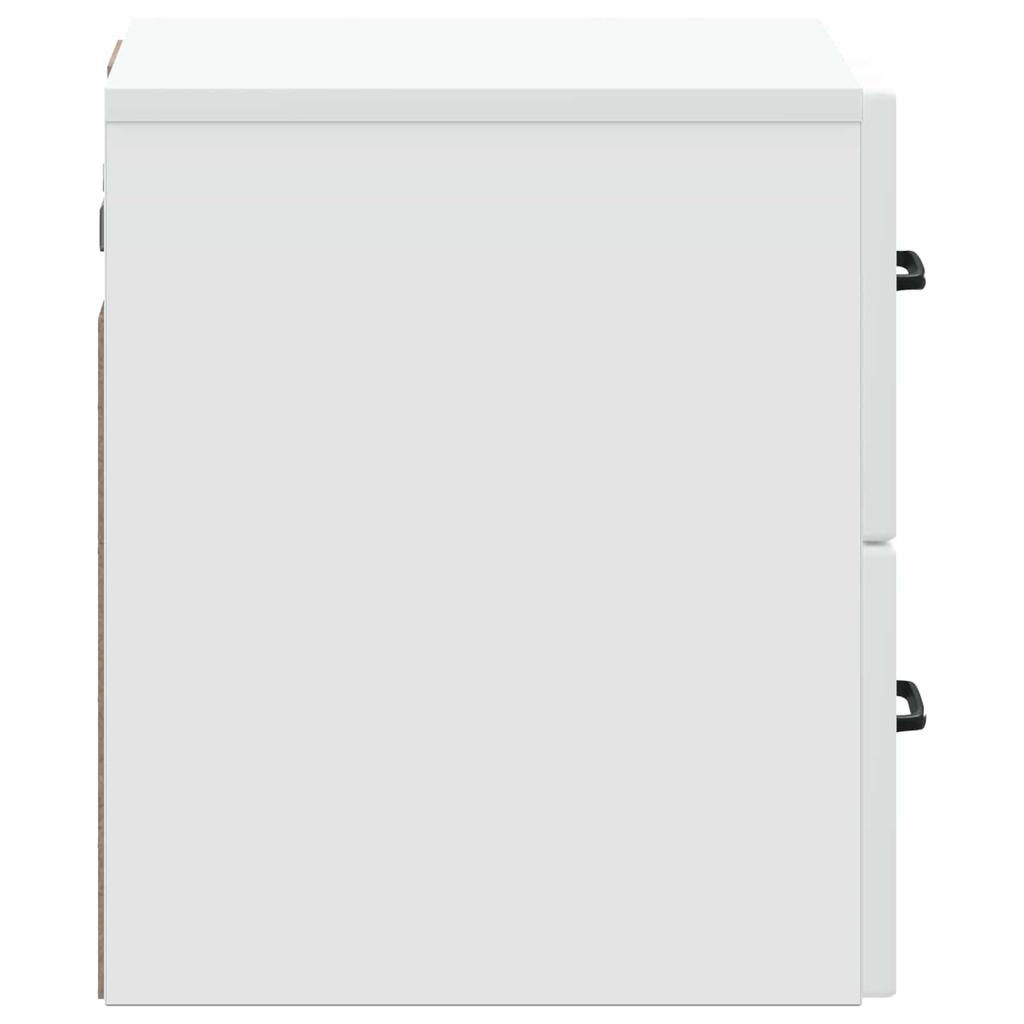 Wall Mounted Nightstand White 34.5 x 33 x 40 cm Particleboard