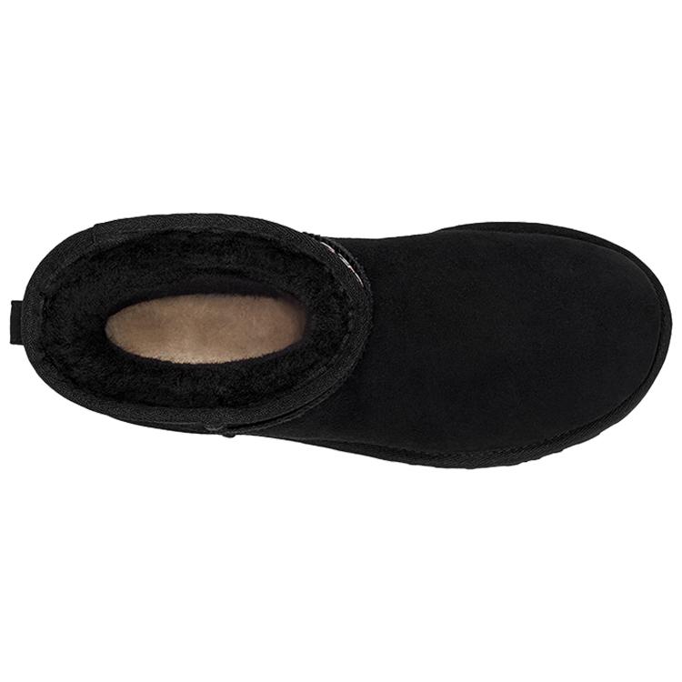 UGG Classic Mini Stud Ii Rivets Snow Boots Black Women's 1119101-BLK