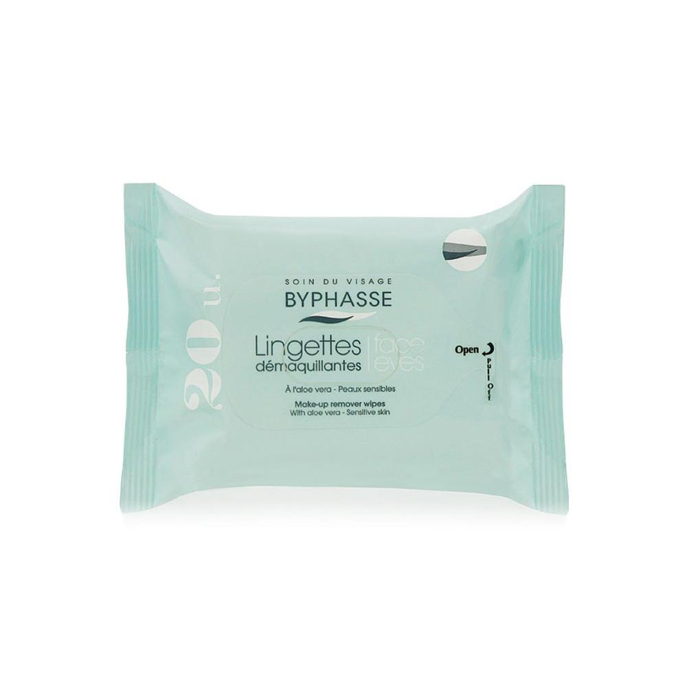 

Byphasse - очищающие салфетки с алоэ вера 20u