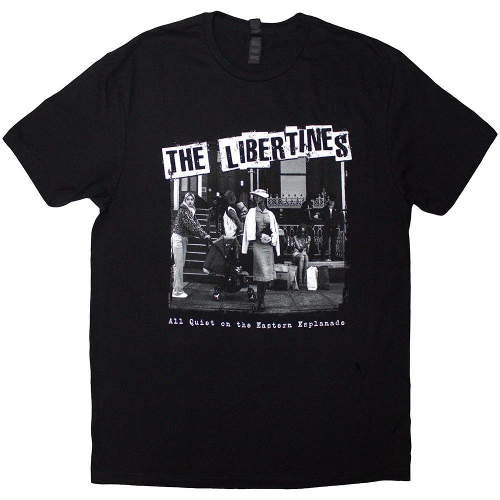The Libertines Unisex T-Shirt: AQOTEE Album B&W (Black)