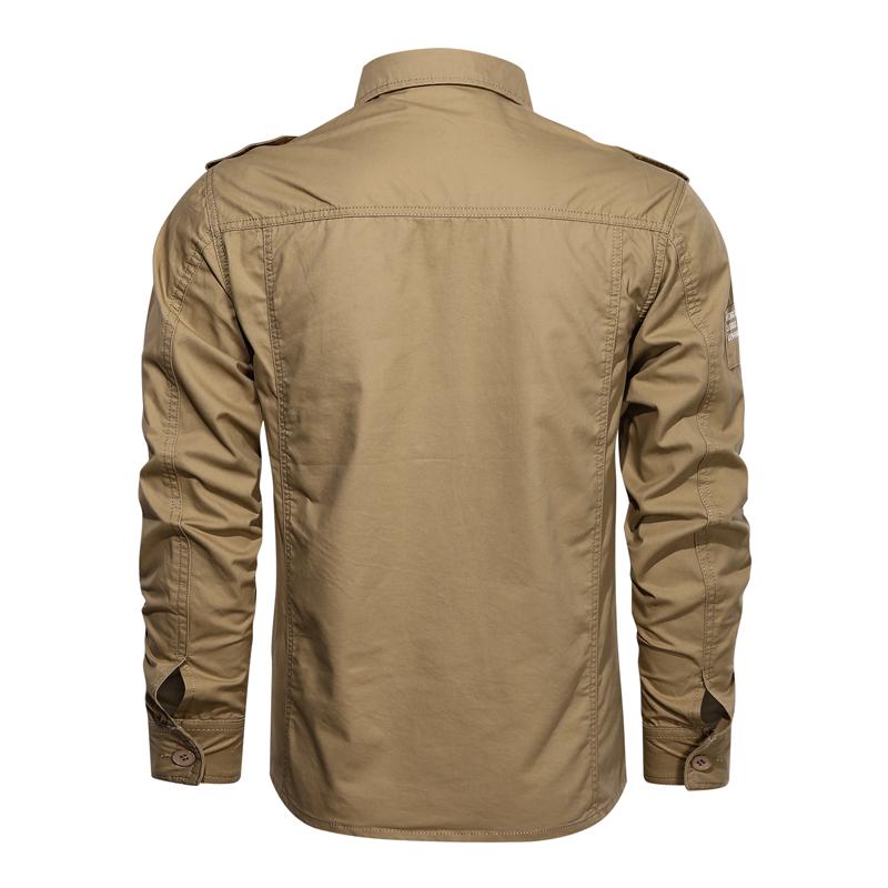 2020 nowa wiosna wojskowa koszula męska 100% bawełniane koszule z długim rękawem dla mężczyzn pagony męskie koszule wojskowe najwyższej jakości odzież męska