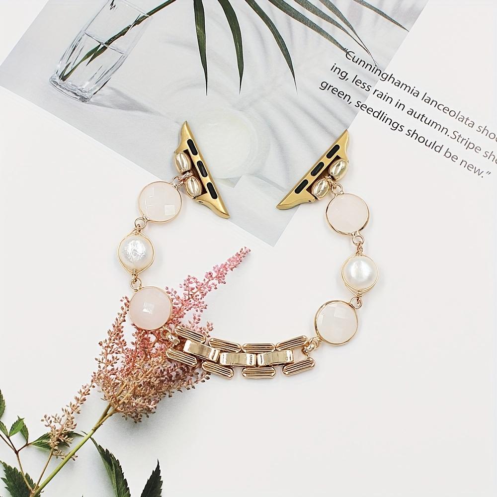 For Apple Iwatch, Fashion Multi Bead Wrap Five-leaf Grass Bracelet For Men And Women, 38/40/41mm 42/44/45/49MM Watch Strap