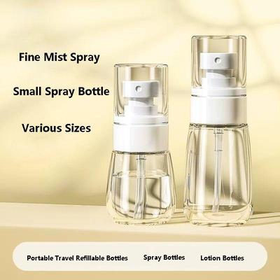 Frascos Spray de Névoa Ultrafina 30/60/100ML Viagem Portátil Mini Tamanho Para Hidratação Facial Álcool Recarregável Dispensador Cosmético