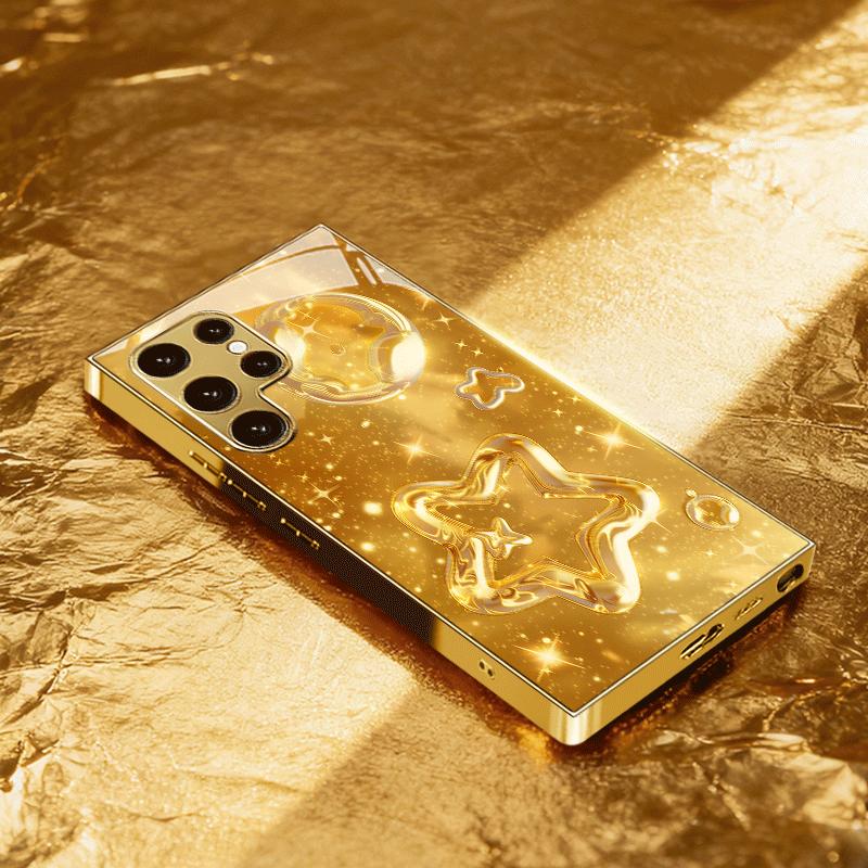 Hochwertige Handyhülle Galvanisiertes Glas TPU Handyhülle für Samsung Galaxy S26 S25 S24 S23 S22 S21 FE, Ultra, Plus Stoßfest
