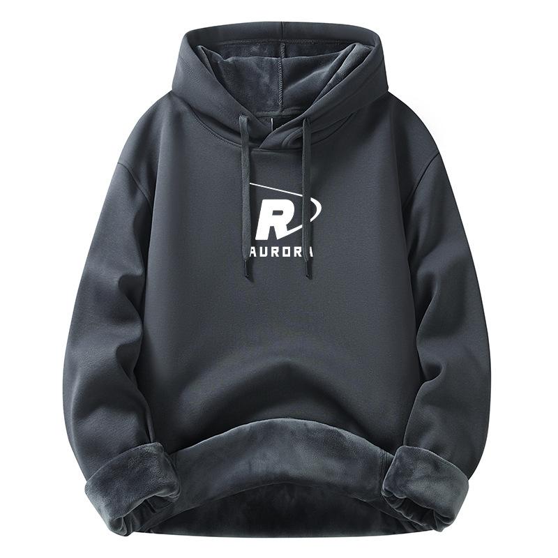 Fashion Men's Sports Hoodie Padded Sweater Autumn and Winter New Cotton Thickened Loose Jacket