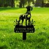 Outdoor Great Dane Dog Memorial Metal Stake Sign   Pet Garden Art Name Plate