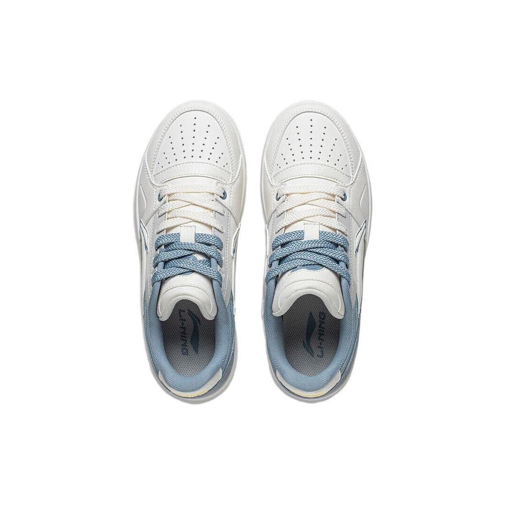 Li Ning Tianji 2.0 Cushioning Low top Skateboard Shoes Women's White Blue AGCT292-5