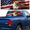 Decal USA American Flag Hawk Sticker Car Pickup Rear Window Windshield Graphic