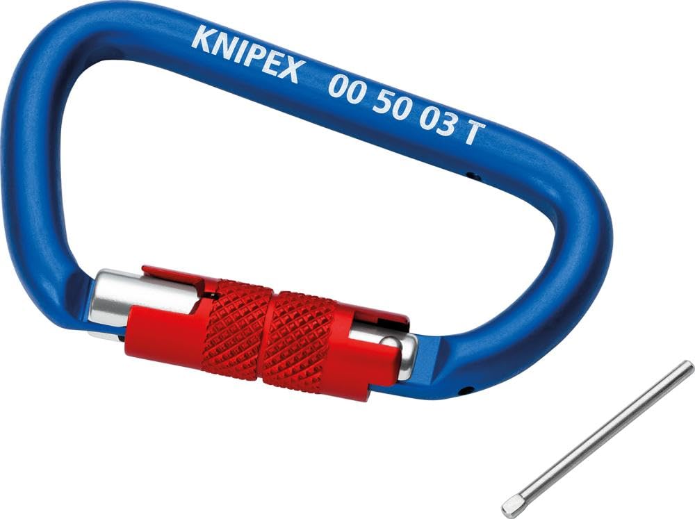 

KNIPEX Carabiner for Drop Protection Straps, 2-Pack, 005003TBK